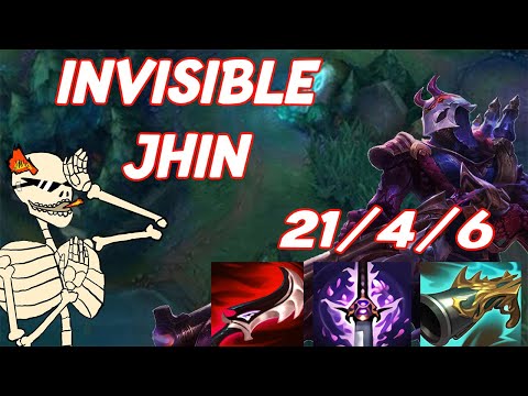 JHIN SEASON 11 NEW BUILD INVISIBLE JHIN GAMEPLAY | LEAGUE OF LEGENDS