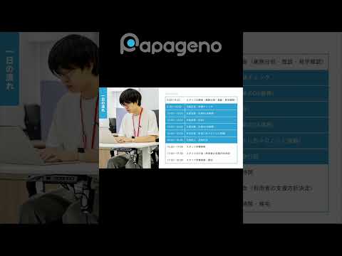 福祉計画学科 パパゲーノの支援員の1日の流れ #shorts