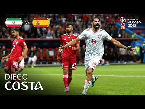 Diego COSTA Goal - IR Iran v Spain - MATCH 20