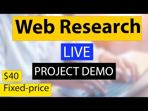 Web Research live work demo 40 Project | Find Email Address For Business person | Upwork Fiverr