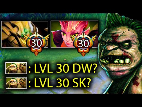 2x LVL 30 Grand master Tier against my Pudge? | Genius Pudge
