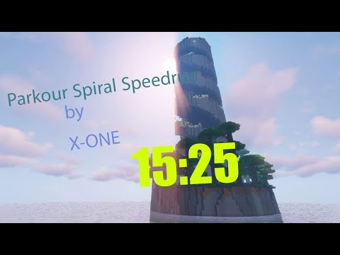 Parkour Spiral Speedrun (15:25)/ MINECRAFT PARKOUR