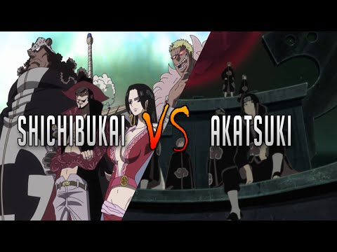 OUKA SHICHIBUKAI VS AKATSUKI  | Batalla de titanes