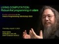 Living Computation: Robust-first programming in ULAM