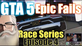 GTA 5 Racing with Gaming Grandpa - Epic Fails and Unbelievable Fun! Race Series Episode 4