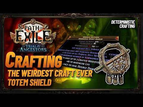 [PoE] 3.22 - Crafting a Totem Shield for Shockwave Totem Hierophant Sanctum Runner Build