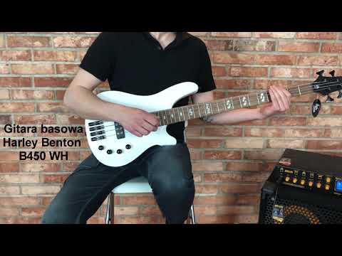Gitara basowa Harley Benton B450 WH