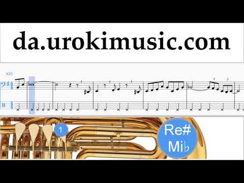 Lær At Spille Tuba The Pink Panther - Theme Song Uddannelse Metode Del 2 um-i246