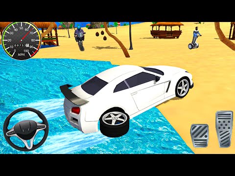 Beach car Driving Simulator - Floating Water Surfer Car Driving  - Android Gameplay