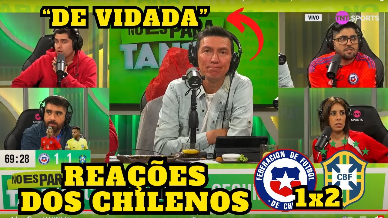 REAÇÕES dos CHILENOS - CHILE 1 X 2 BRASIL - ELIMINATÓRIAS DA COPA DO MUNDO 2024