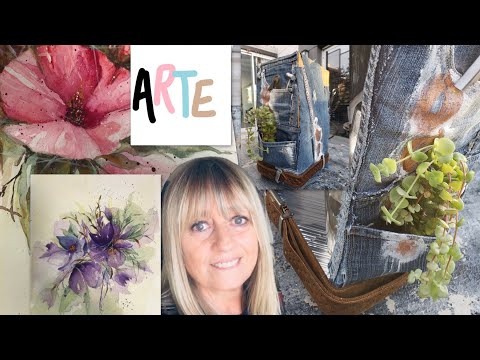 ManosalaObraTv 2020 Programa 21 - Arte en Acuarela - Reciclado - Arte Abstracto