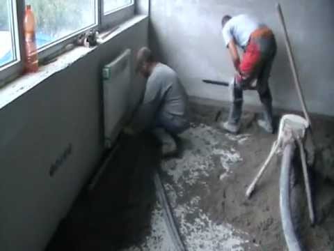 EKOSTYRÉN -betónovanie podlahy v polyfunkčnom dome