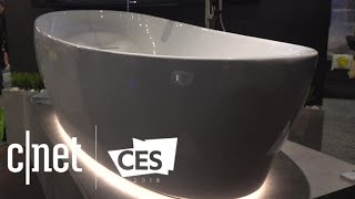 Toto&#39;s Floating Tub mimics zero gravity for a spacelike soak