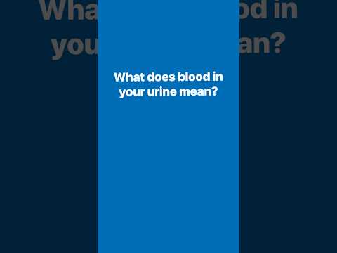 What does blood in your urine mean? #MENtionIt