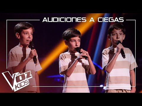 Hugo, Nacho y Lucas cantan "Todos los besos" | Audiciones a ciegas | La Voz Kids Antena 3 2025