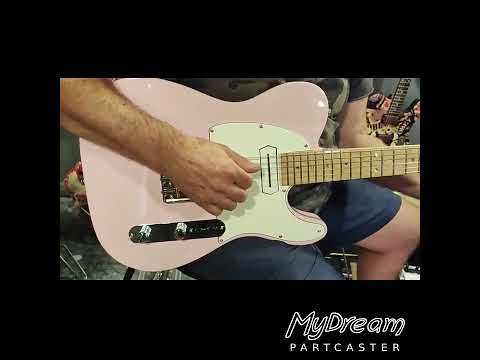 MyDream Partcaster Custom Built - Pink/Ivory Charlie Christian