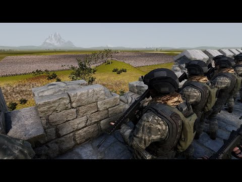 16.000 Modern Soldiers Defend Fortress From 1 Million Zombies - UEBS 2