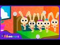 Five Little Bunnies Jumping On The Bed THE KIBOOMERS Preschool Easter Songs