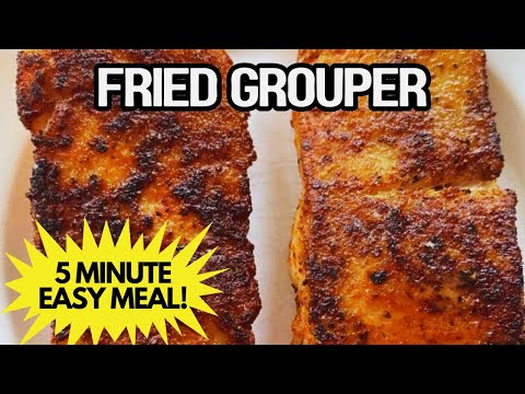 Fried Grouper Recipe 🐟 Crispy, Golden Perfection | Quick 5-Min Seafood Dinner That Will Wow Guests!