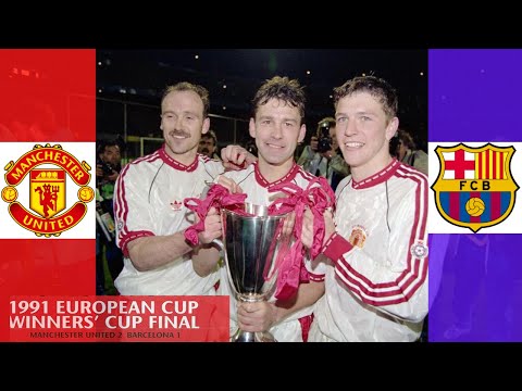 MANCHESTER UNITED VS BARCELONA , 1991 UEFA CUP WINNERS CUP FINAL