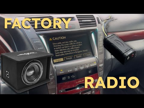 Add an AFTERMARKET Subwoofer to Your FACTORY Radio!! (LOC Install)