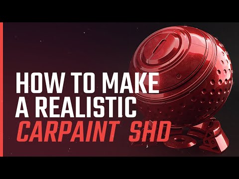 How To Create a REALISTIC Carpaint SHADER with MAYA & ARNOLD