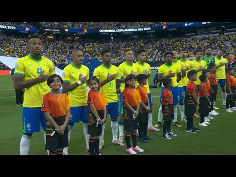 Brazil National Anthem vs Uruguay (Copa America 2024)