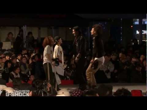 Les Twins vs Rush Ball G SHOCK REAL TOUGHNESS Japan 2012   YAK FILMS