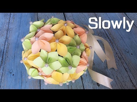 ABC TV | How To Make Paper Flower Wedding Bouquet With Shape Punch (Slowly) - Craft Tutorial