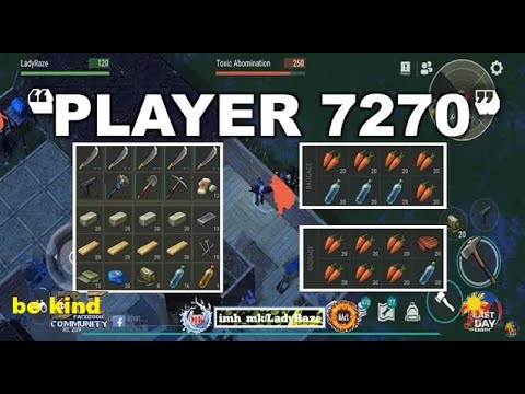 "PLAYER 7270" with tanning rack to block - Last Day On Earth: Survival