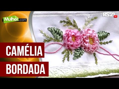 Camélia Bordada por Valéria Soares - 08/07/2015 - Mulher.com -  Parte 1/2