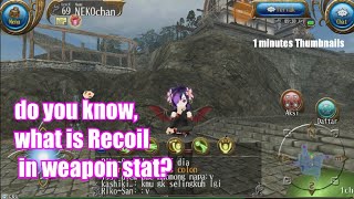 Toram Online - Cursed Crysta Recoil stat, Before and After | NEKOchan