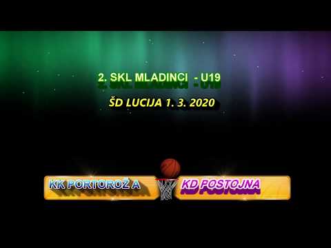 U19 KK PORTOROŽ A - KD POSTOJNA  1.3.2020