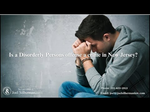 Is a Disorderly Persons offense a crime in New Jersey?