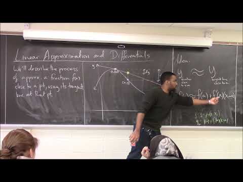 Math 1206-R04 Lecture 21 - Linear Approximation and Differentials
