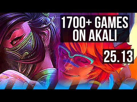 AKALI vs SETT (MID) | 13/1/8, Legendary, 1700+ games | EUW Grandmaster | 25.13