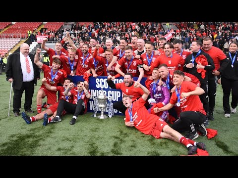 Scottish Junior Cup final 2024/25. Johnstone Burgh 1-1 Tranent (Burgh win 4-2 on penalties)