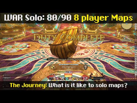 Warrior/WAR Solo: Soloing 8 player maps for 5hrs~ - 80/90 maps - "The Journey"  (1/21/22 | 6.05)