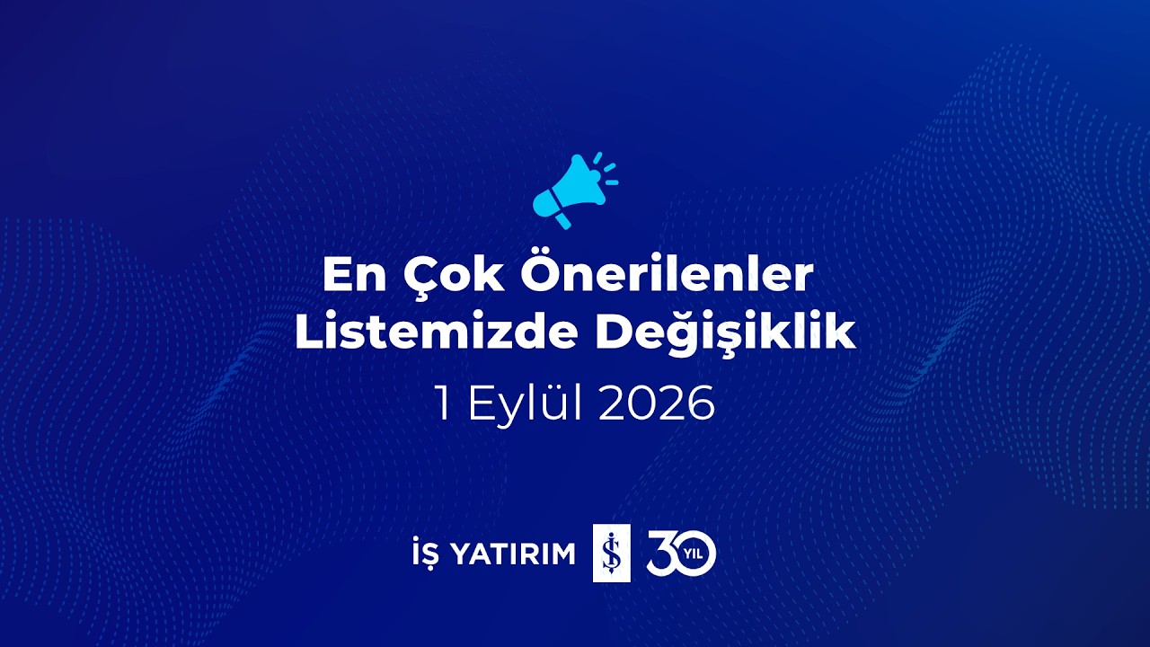 MODEL PORTFÖYÜMÜZDE DEĞİŞİKLİK - 01.09.2026
