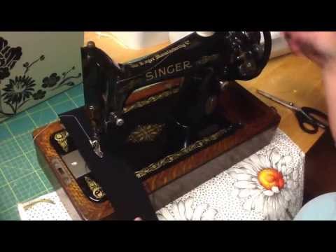 Sue's 1916 singer sewing machine cleaned up.