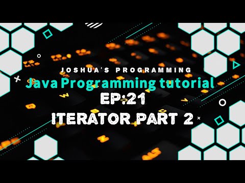 Java Programming Tutorial Ep21 Iterator Part 2 Joshuas Programming