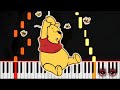 Piano Easy Winnie The Pooh Little Black Rain Cloud PVisualiano