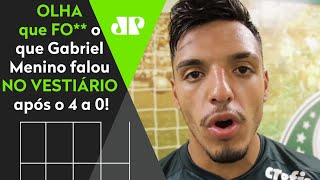 ‘Em clássico, meu sangue vira verde’: Veja o que o Gabriel Menino falou após 4 a 0 do Palmeiras