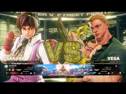 Street Fighter V Season 3: Sakura (Zanakand) vs Vega (Reiko_SFV) (All Games)