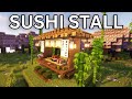 How To Build A Japanese SUSHI STALL In Your Minecraft World 1 20 Materials In Description