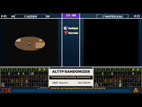 ALttPR Crossworld Keysanity Tournament: Round 2 - waterleau vs. azder