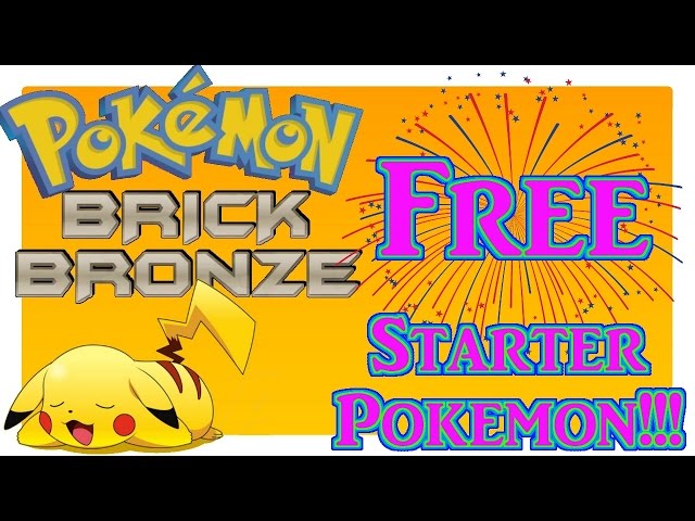 How To Get Free Starters In Pokemon Brick Bronze - roblox pokemon brick bronze exp hack how to get free