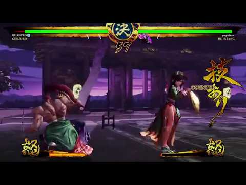 SAMURAI SHODOWN: Genjuro vs ruixiang Dragon summon