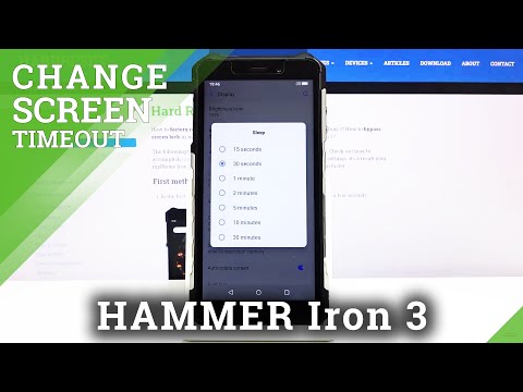 How to Customize Screen Timeout in myPhone Hammer Iron 3 – Display Settings