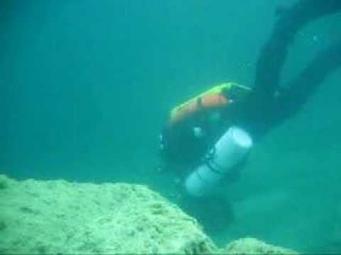 Rebreather diver with Apollo scooter
